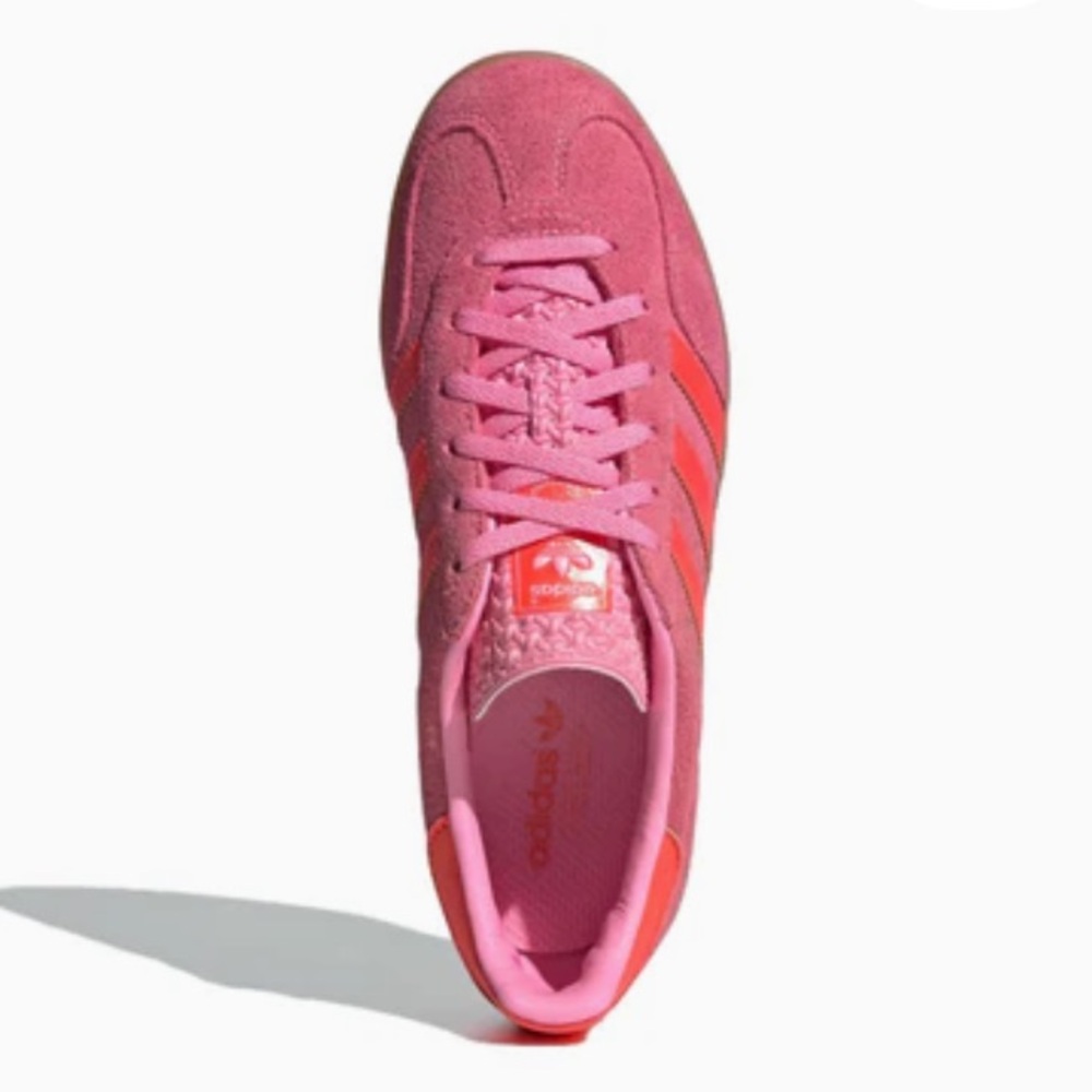 Adidas Women’s Gazelle Indoor Beam Pink Solar Red - Picture 6 of 9